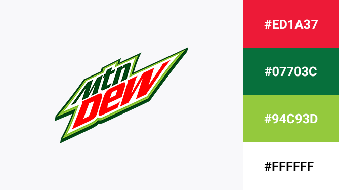 red and green logo mountain dew