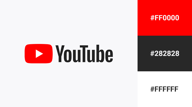 red black and white logo youtube