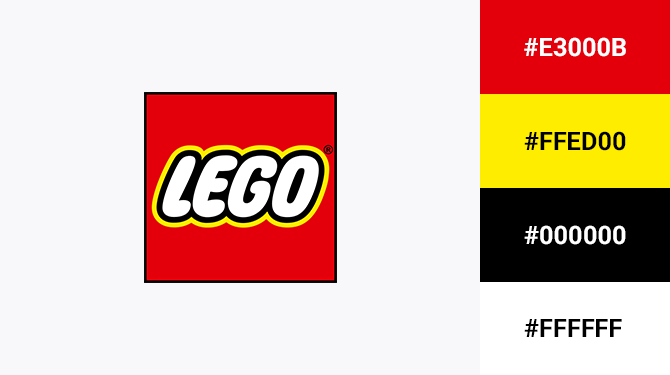 red black and yellow logo lego