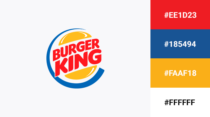 red yellow and blue logo burger king