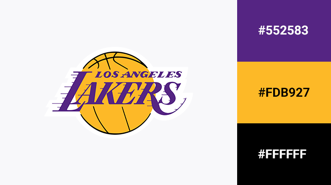 yellow and purple logo los angeles lakers