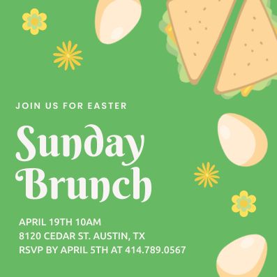 easter sunday brunch event