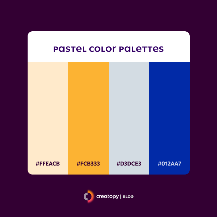 instagram post size pastel color palette