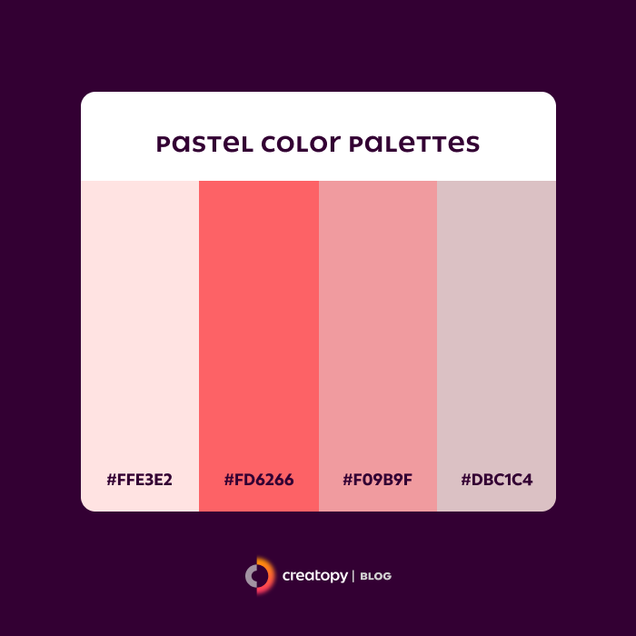 pastel color palette etsy big shop banner