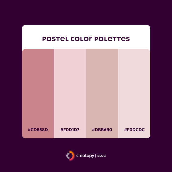 pastel color palette facebook square post