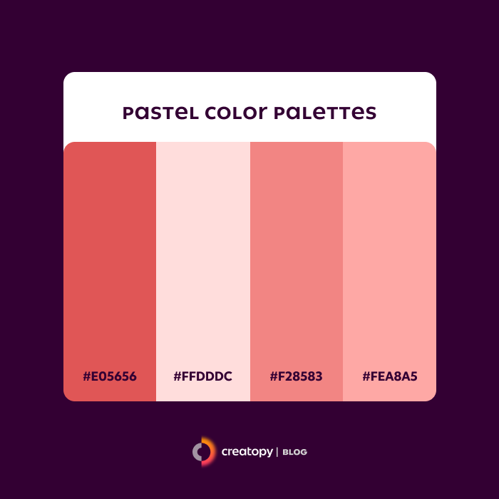 pastel color palettes instagram post