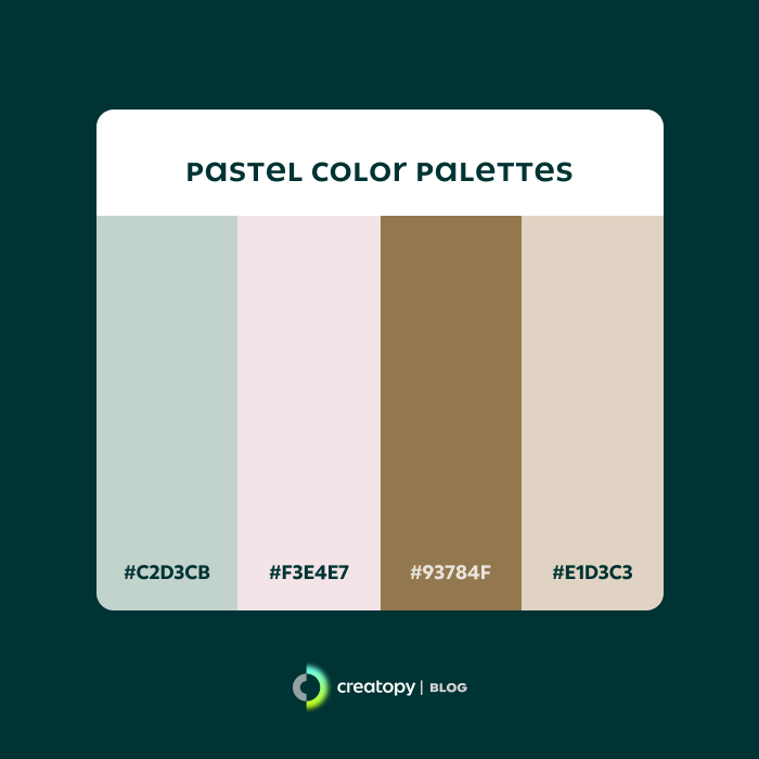 pastel colors business card