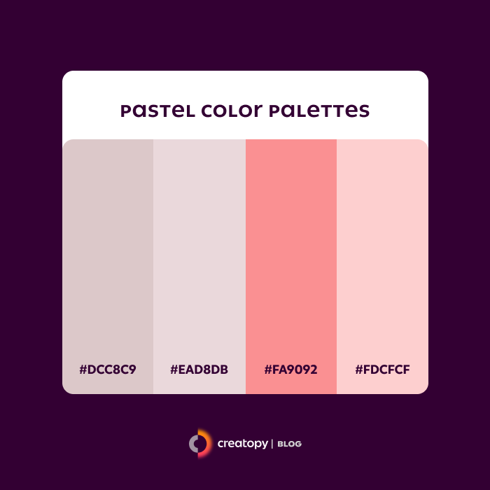 pastel colors medium rectangle banner