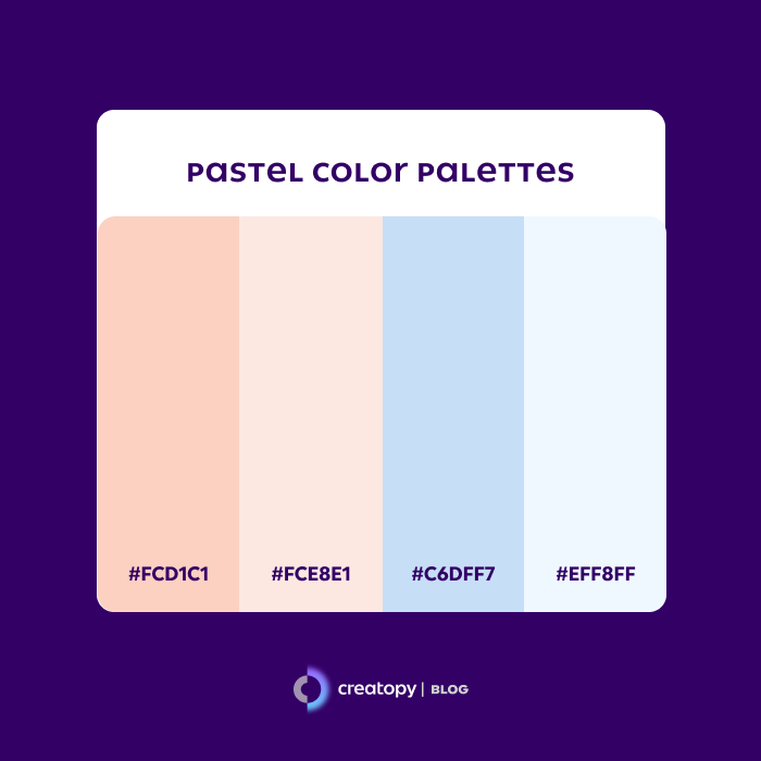 resume pastel color palette