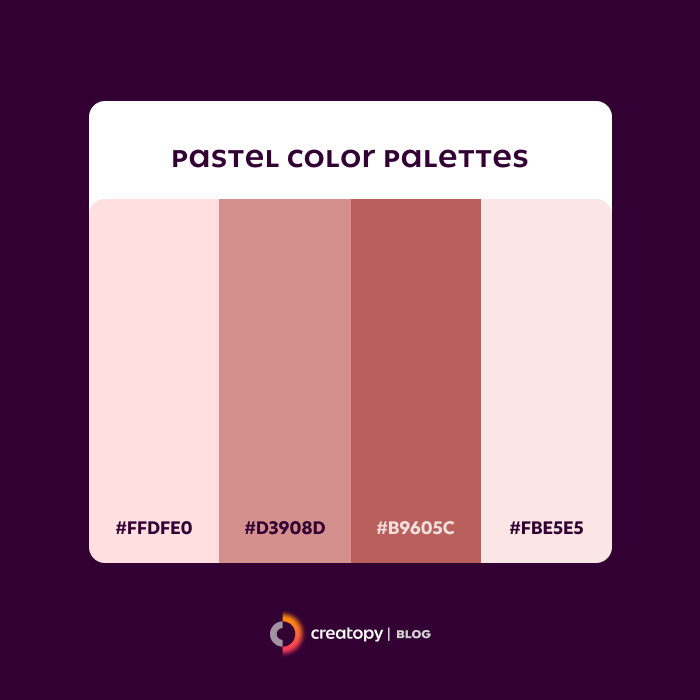 wide skyscraper pastel color palette