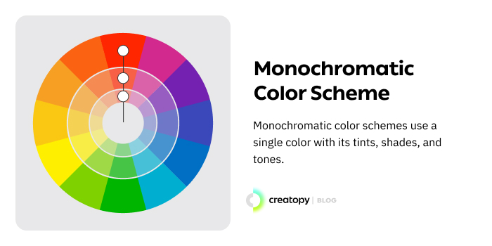 Monochromatic color scheme