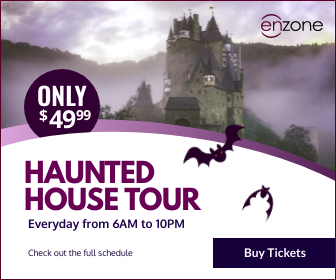 halloween ad haunted house