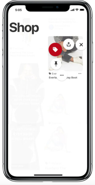 pinterest shopping tag