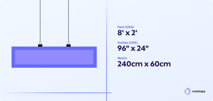 8 x 2 feet print banner