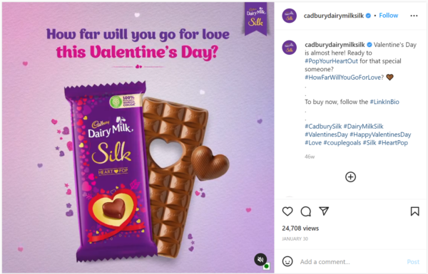 Cadbury Valentines Day ad
