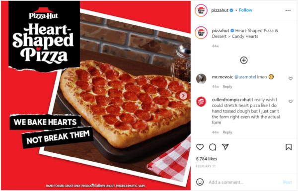 Pizza Hut Valentines Day Ad