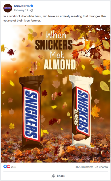 snickers valentines day ad