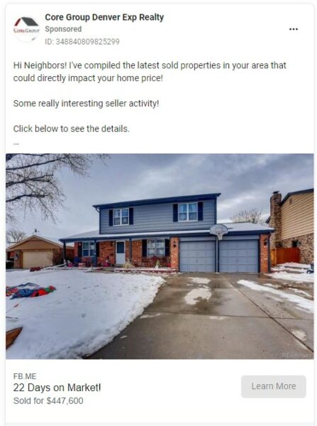 core group denver real estate ad