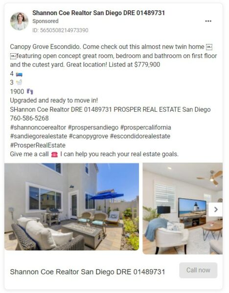 shannon coe real estate ad facebook