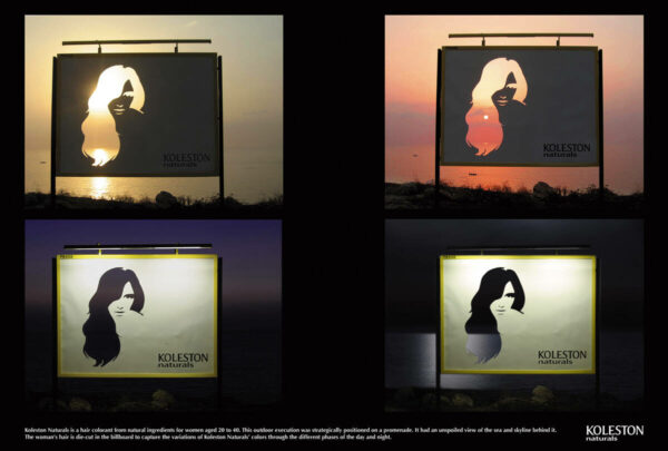 Koleston Naturals iconic billboard ad.