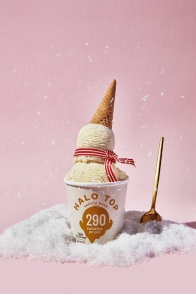 Halo Top ice cream christmas ad