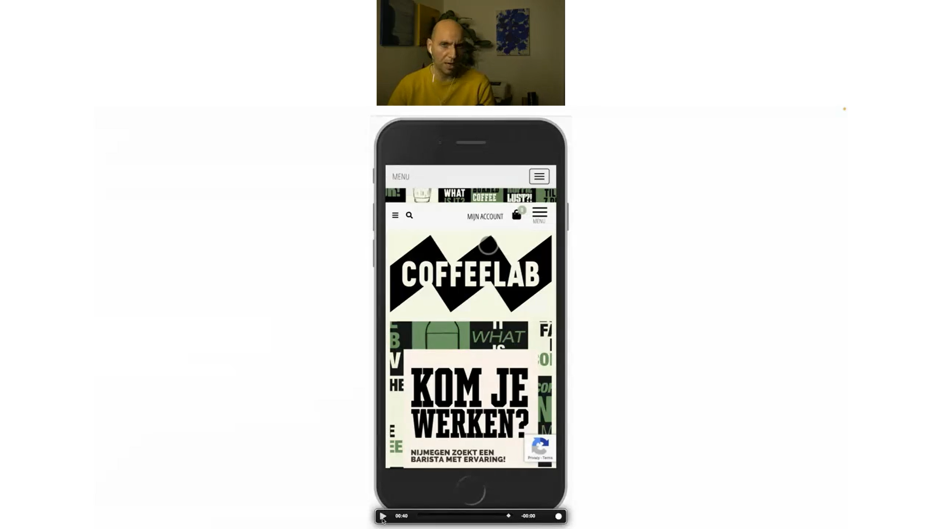 coffee shop website