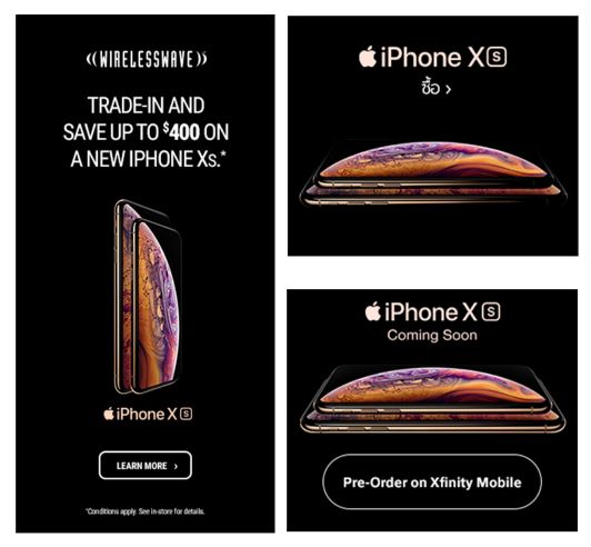 apple ad example iphone x