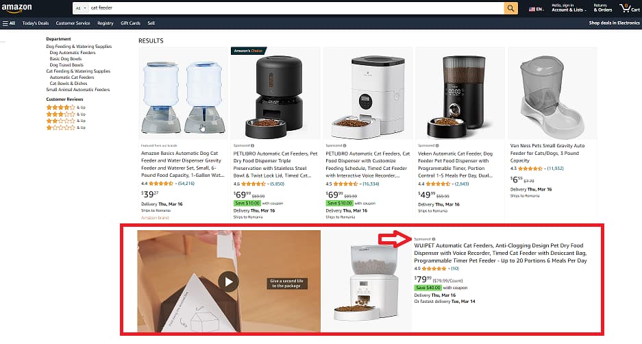 promoted listing native advertising amazon