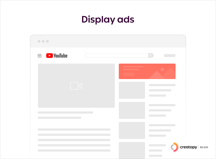 YouTube ads - display ads