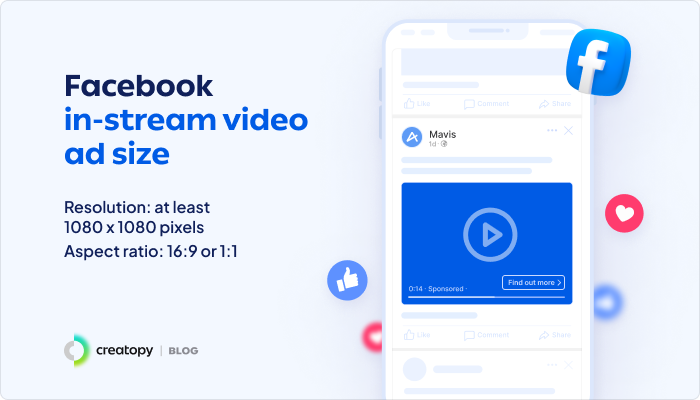 Facebook In Stream Video Ad Size