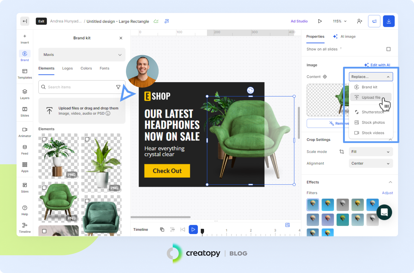 Upload files to Creatopy