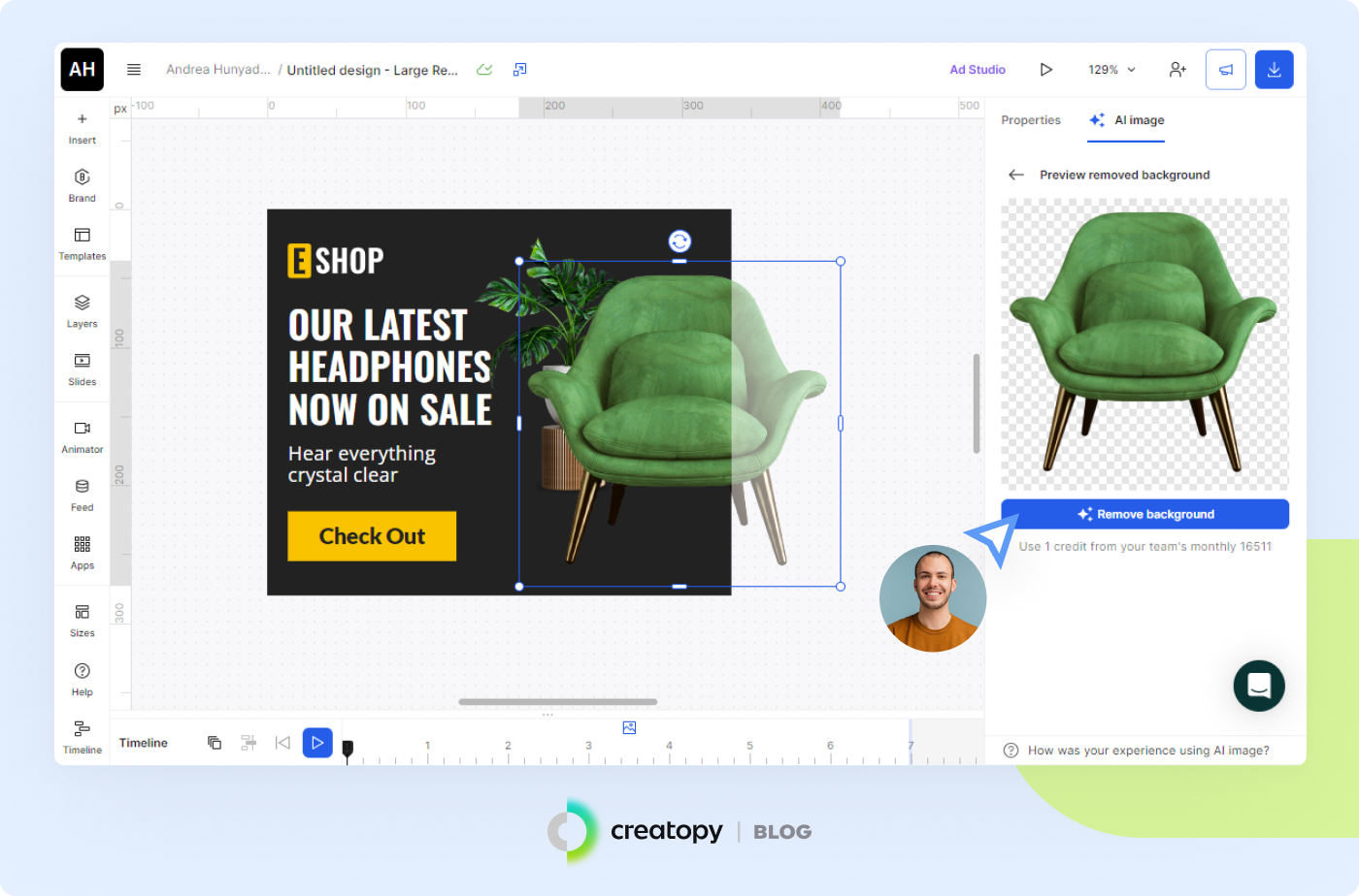 background remover Creatopy