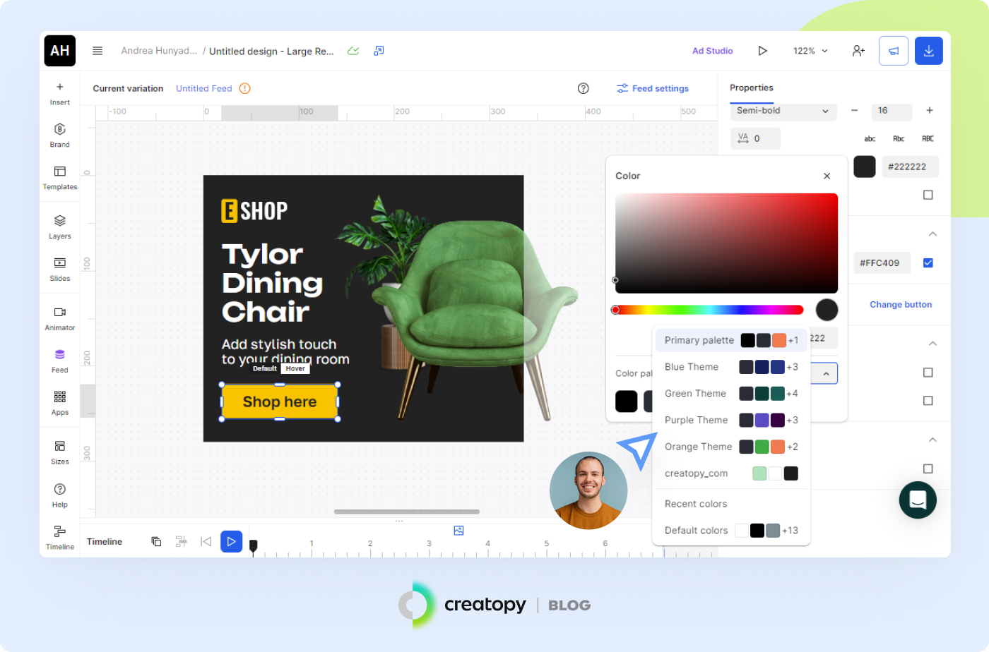 Use different color combinations