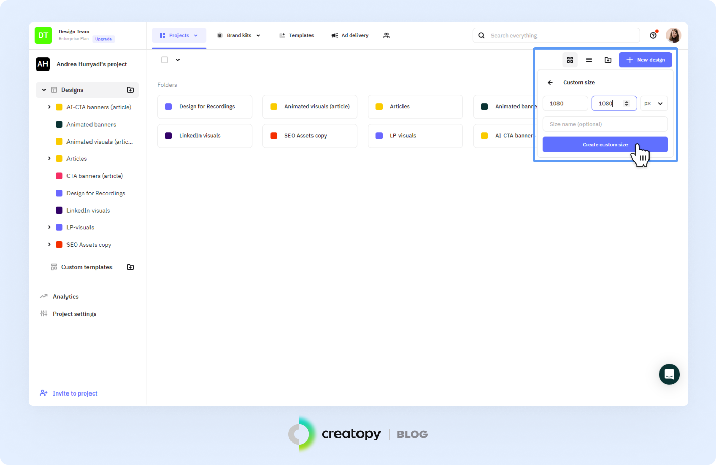 Create The Custom Size For The Facebook Ad