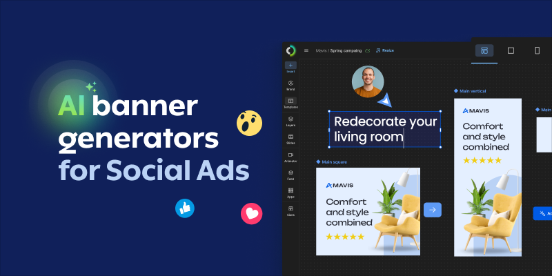 AI Banner Generators For Social Ads