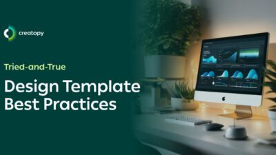 a featured image for an article about design template best practices