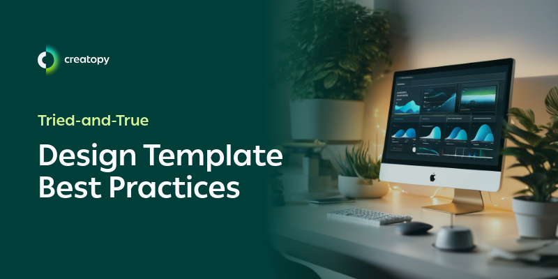 a featured image for an article about design template best practices