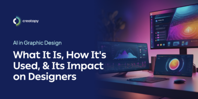 a featured image for an article describing what ai in graphic design is and how it affects designers