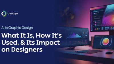 a featured image for an article describing what ai in graphic design is and how it affects designers