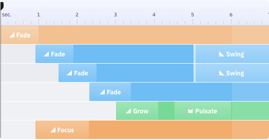 Animate timeline